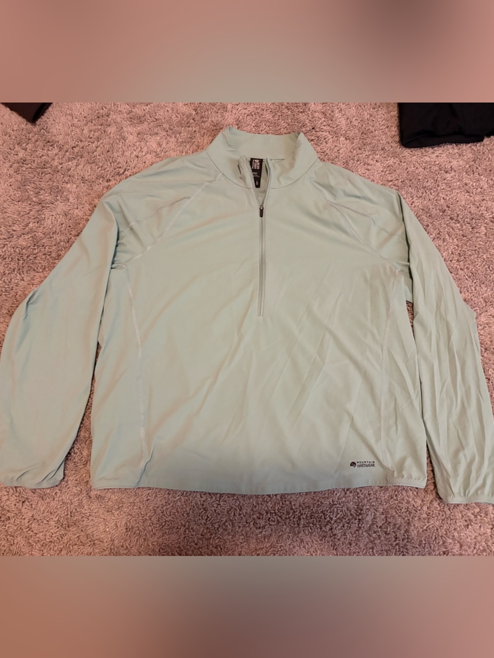 Mountain Hard Wear Light Mint Half-Zip Performance Jacket